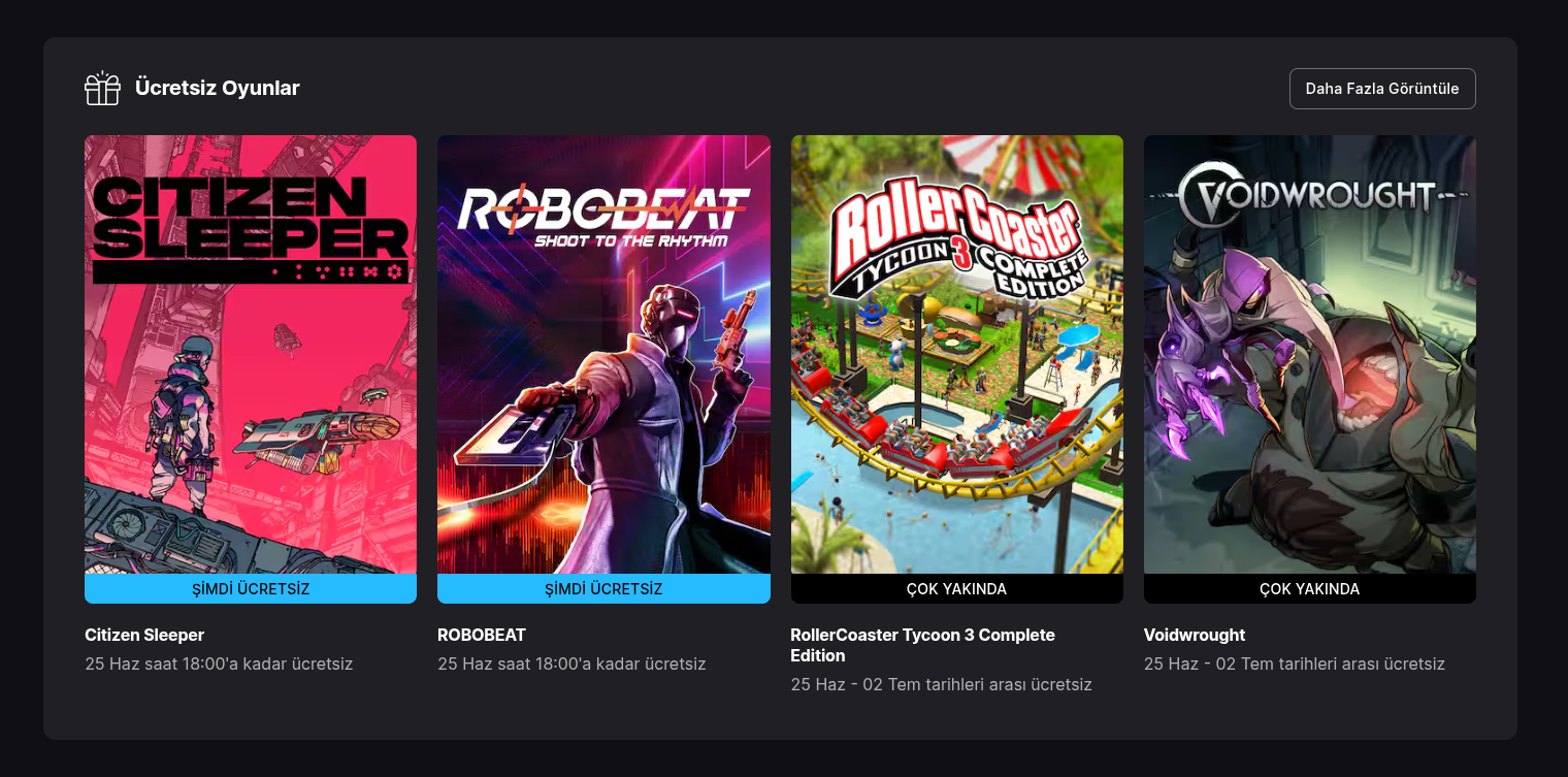 epic-games Epic Games Ücretsiz Oyunları: Haftanın Müjdeli Haberi